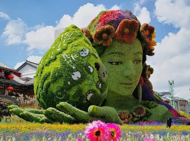 共生共融，百組立體花壇景觀驚艷亮相昆明COP15(圖1)